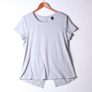 Yogalicious Heather Grey Yoga Tee_XL